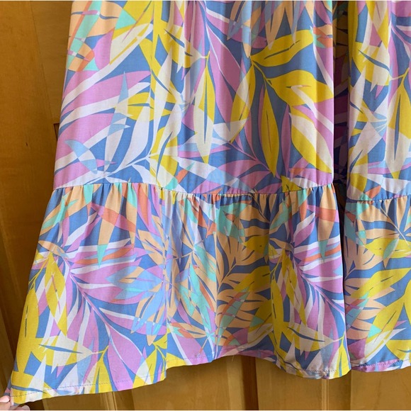 NWT, Wonder Nation Girl's Sz XXL (18) Smocked Midi Multi-color Dress - Picture 8 of 9